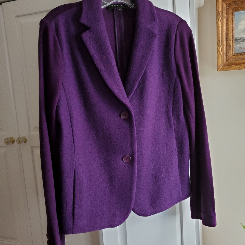 Size 8 Wool, Polyester Jacket - image 1